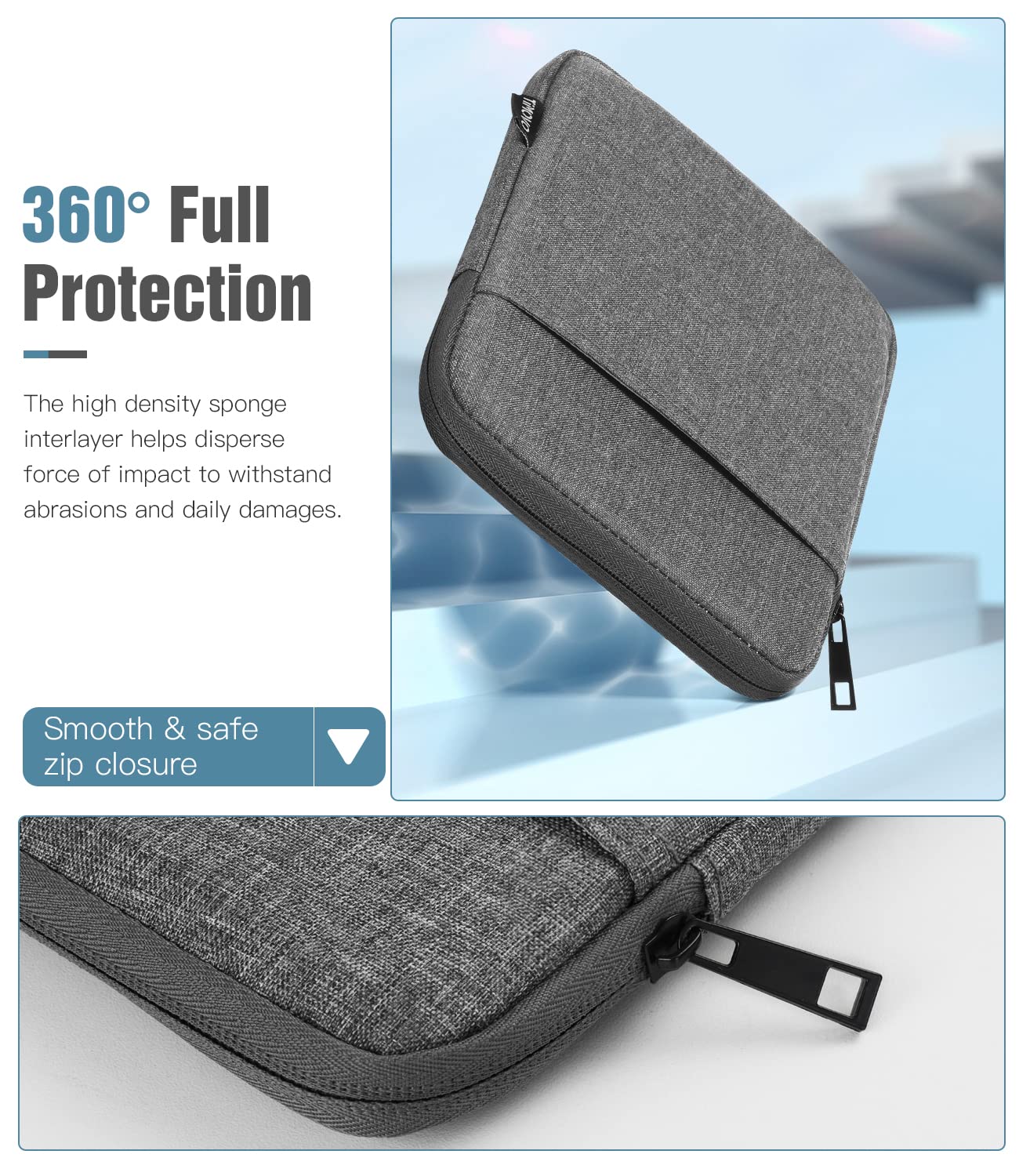 TiMOVO Housse Protection Kindle Oasis 7" (10e Gen 2019 / 9e Gen 2017) - Pochette PU Magnétique, Fine Et Légère Abricot