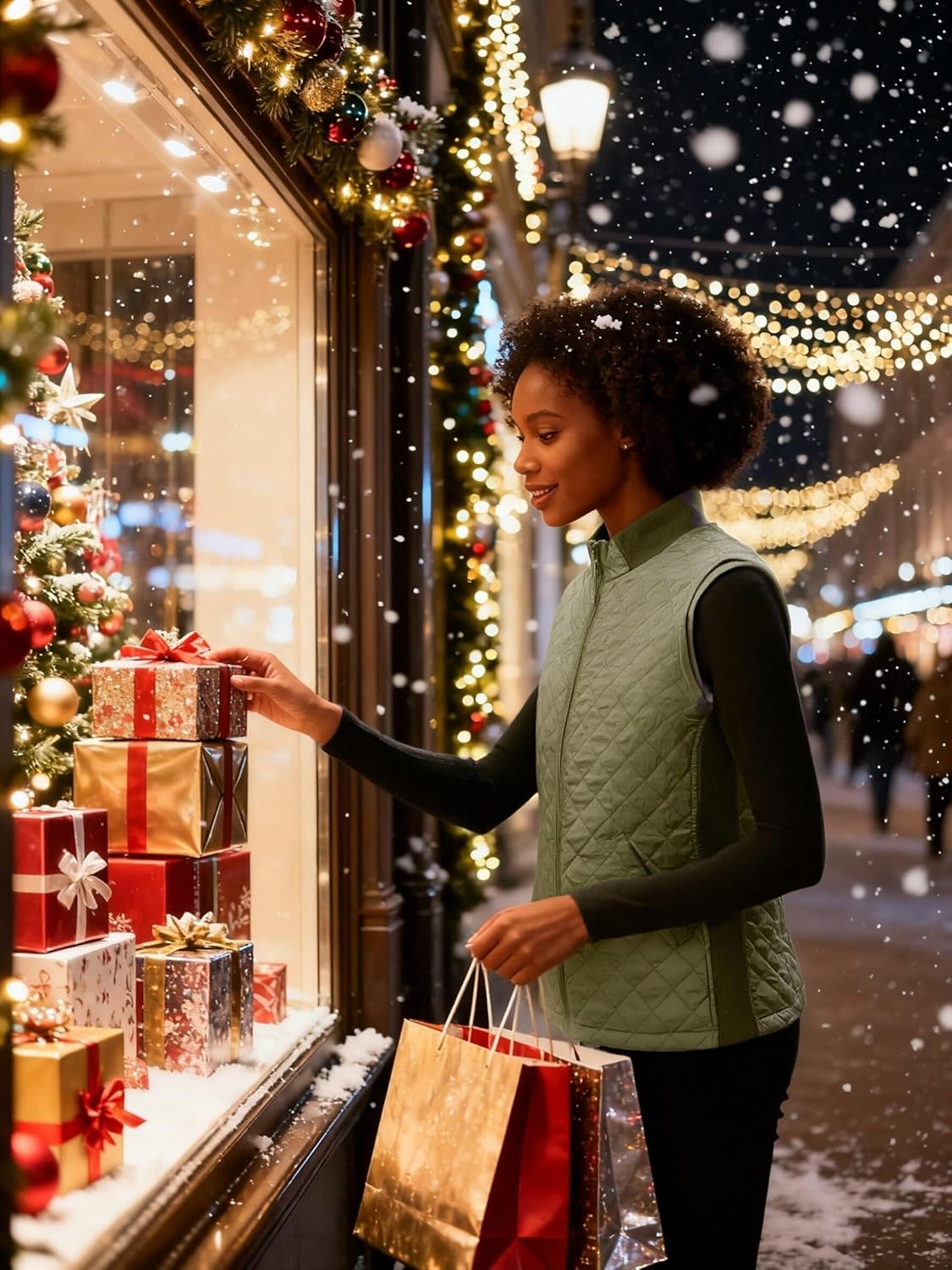 Bienzoe Women Quilted Casual Vest: Lightweight Packable Sleeveless Jacket - Image 8