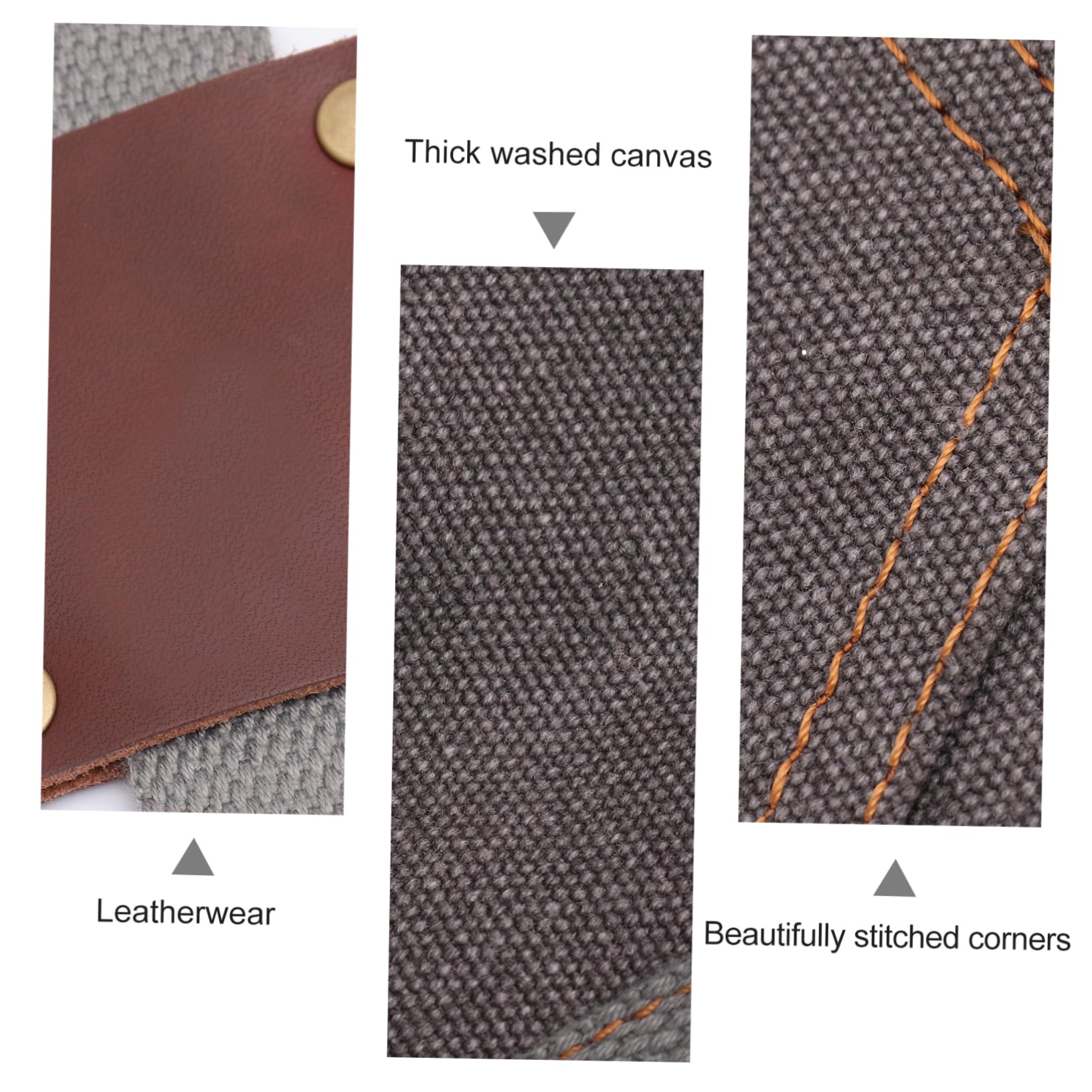 Dickere Canvas Arbeitsschürze mit Mehrfachtaschen Abriebfeste Schutzschürze aus Gewaschenem Segeltuch Vielseitige Werkstattschürze für Elektriker Holzbearbeitung und Handwerk