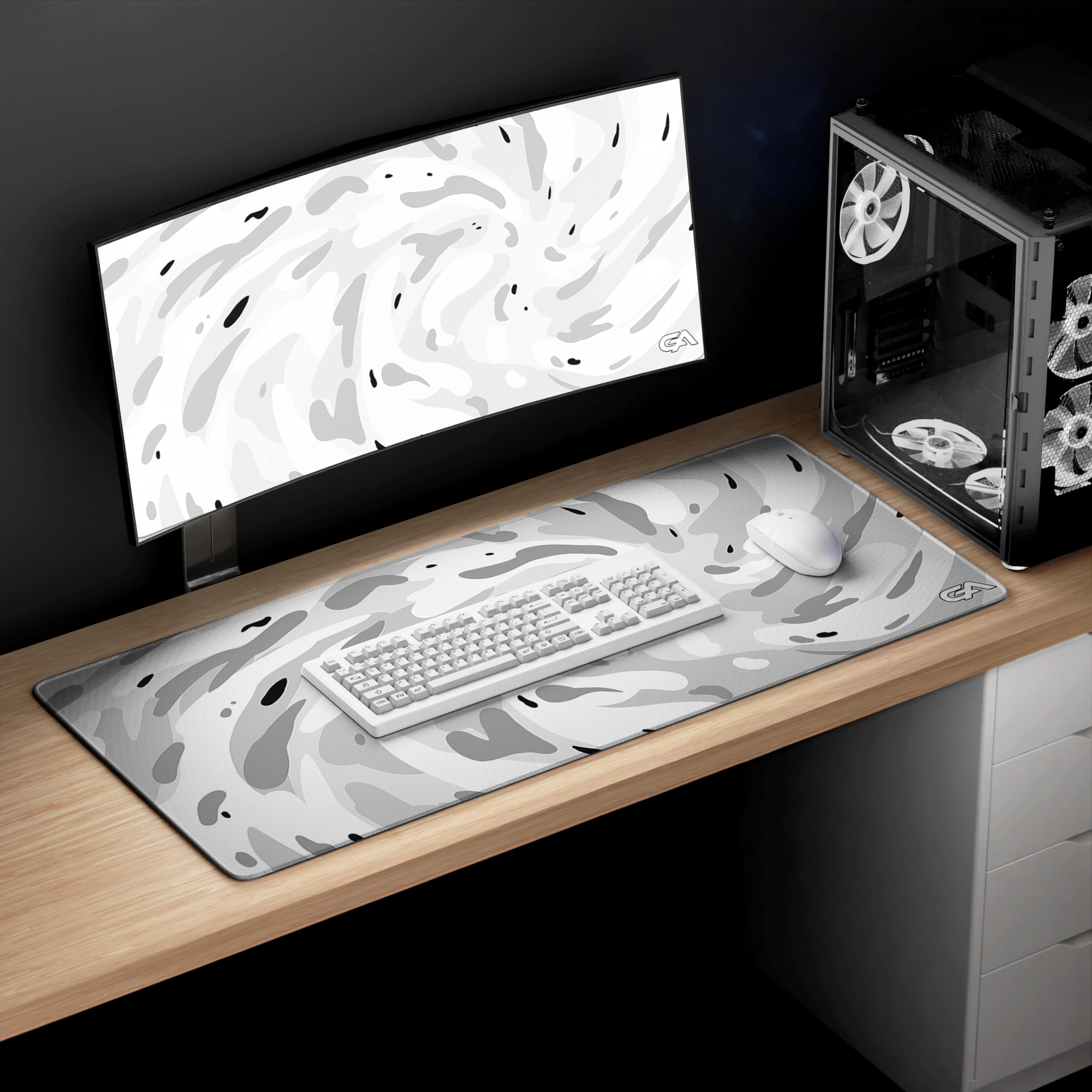 Amazon.com: GutzyAiden Swirl Extended Extra Large Mouse Pad