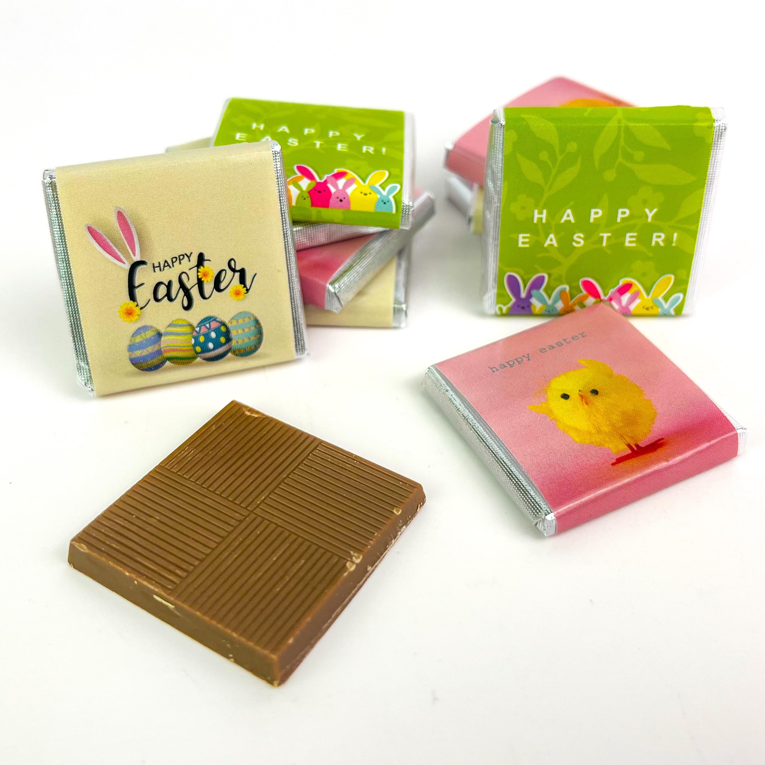 25 Easter Chocolate Neapolitans – Happy Easter Wrapped Chocolates Easter Egg Hunt Chocolate Neapolitans Easter Egg Hunt Gifts