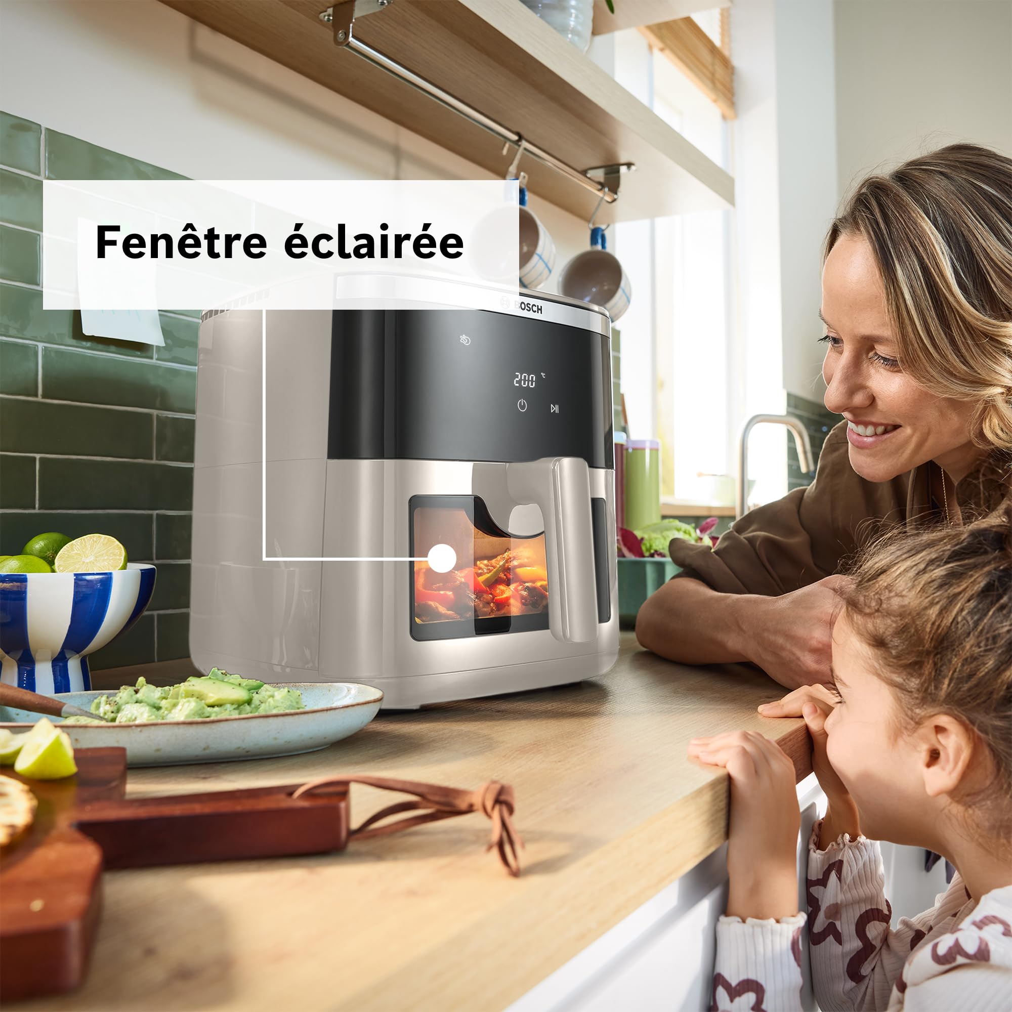 Bosch MAF671C0 Série 6 - Friteuse sans huile XXL, Capacité 7.2 litres