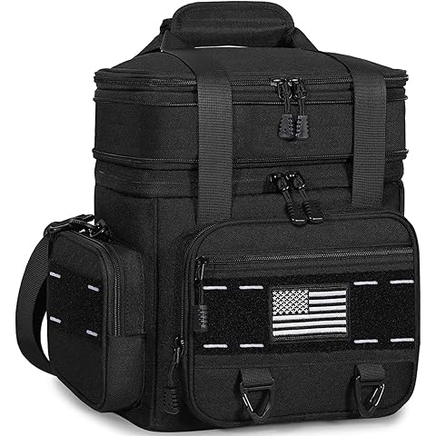 Expandable Tactical Lunch Box, Large Insulated Lunch Cooler Bag Heavy Duty Leakproo...