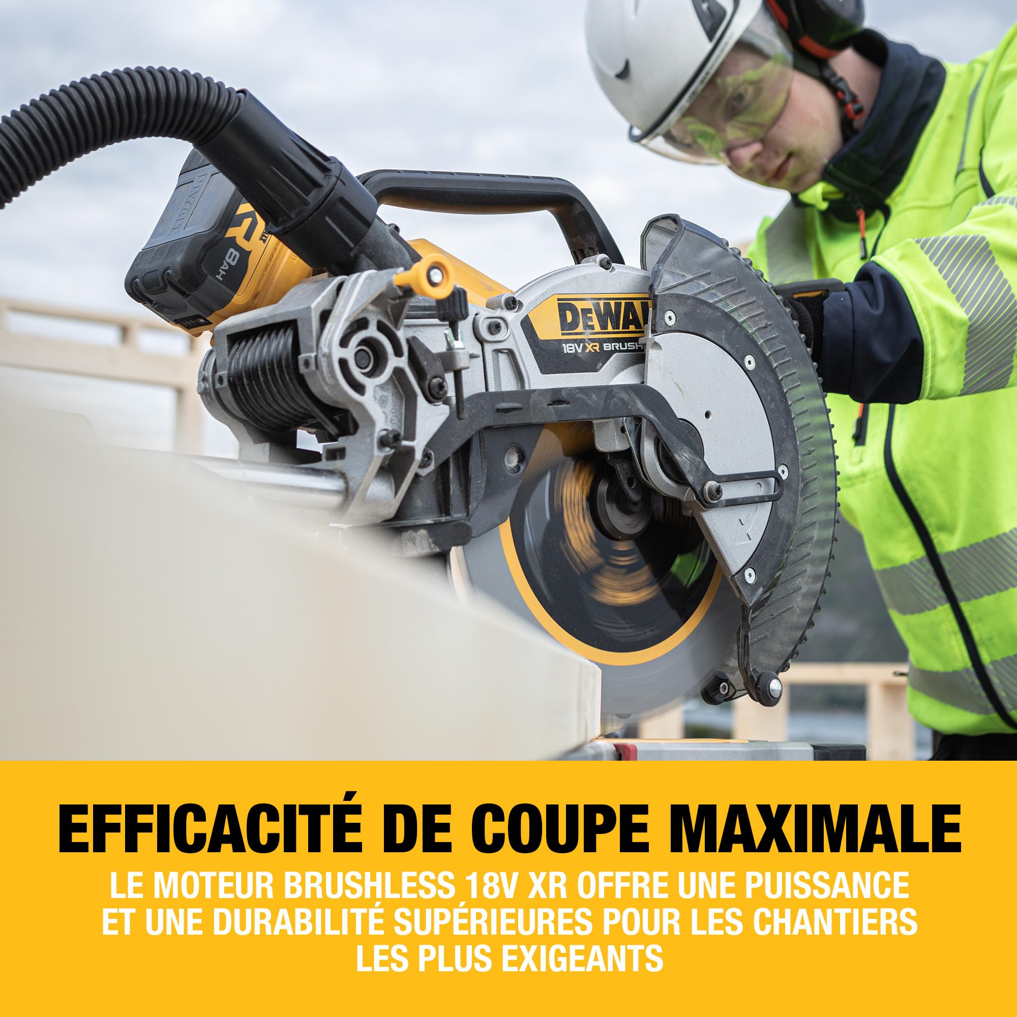 DEWALT Scie à onglet 18V XR 305mm, outil seulement, DCS782N-XJ