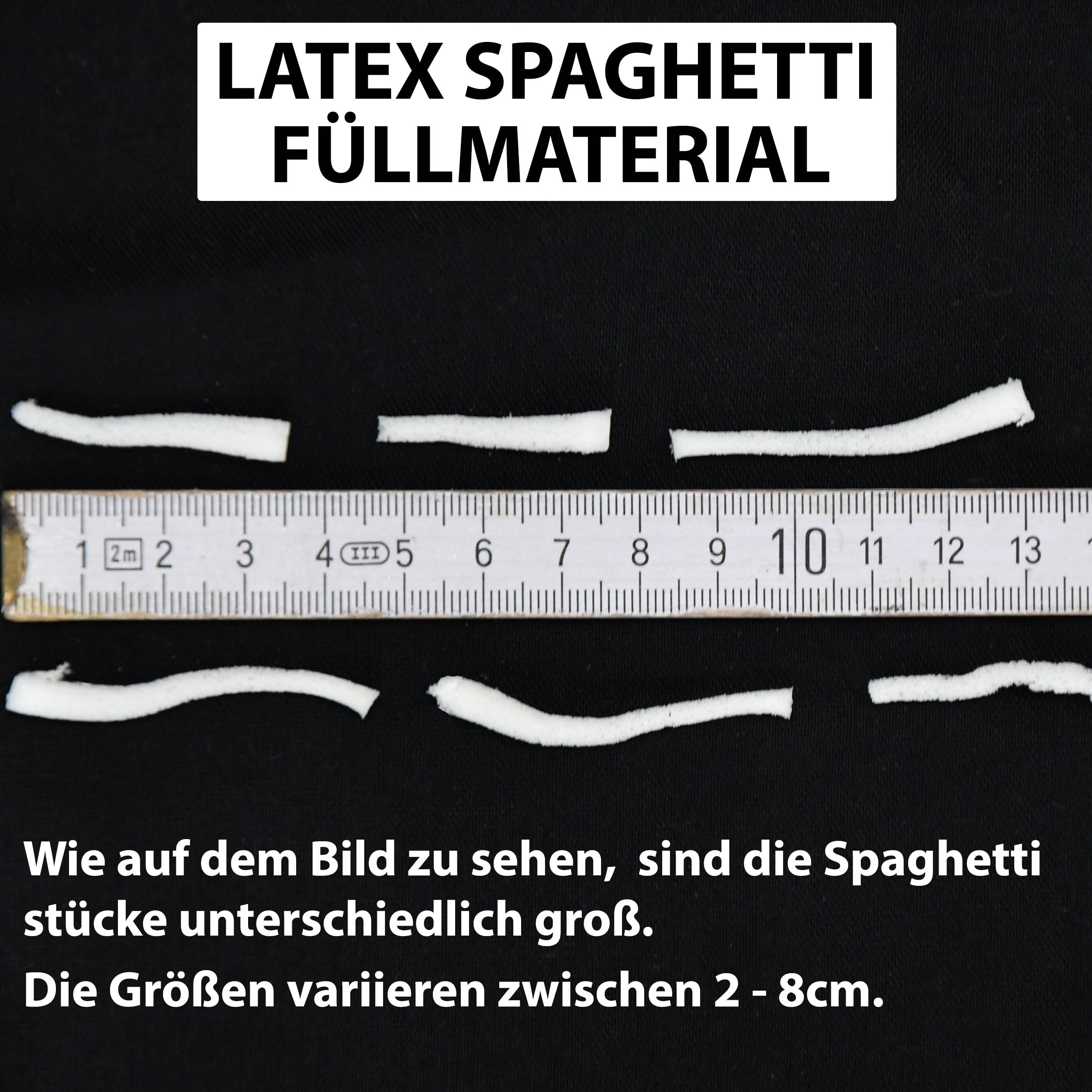Latex Spaghetti Kissenfüllung 3 kg Kissen Füllmaterial | Speziellen Spaghettiform Ergonomische Stützkraft - Füllung für Kopfkissen, Hundekissen, Gesundheitskissen, Sitzkissen