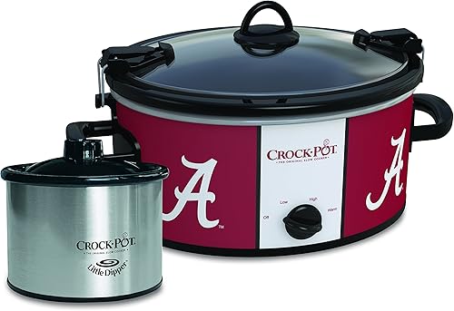 Miniatura 2 de Crock-Pot, olla de cocción lenta, Louisiana State Tigers, para universitarios, con calentador de alimentos, más olla pequeña de 16 onzas, Wisconsin