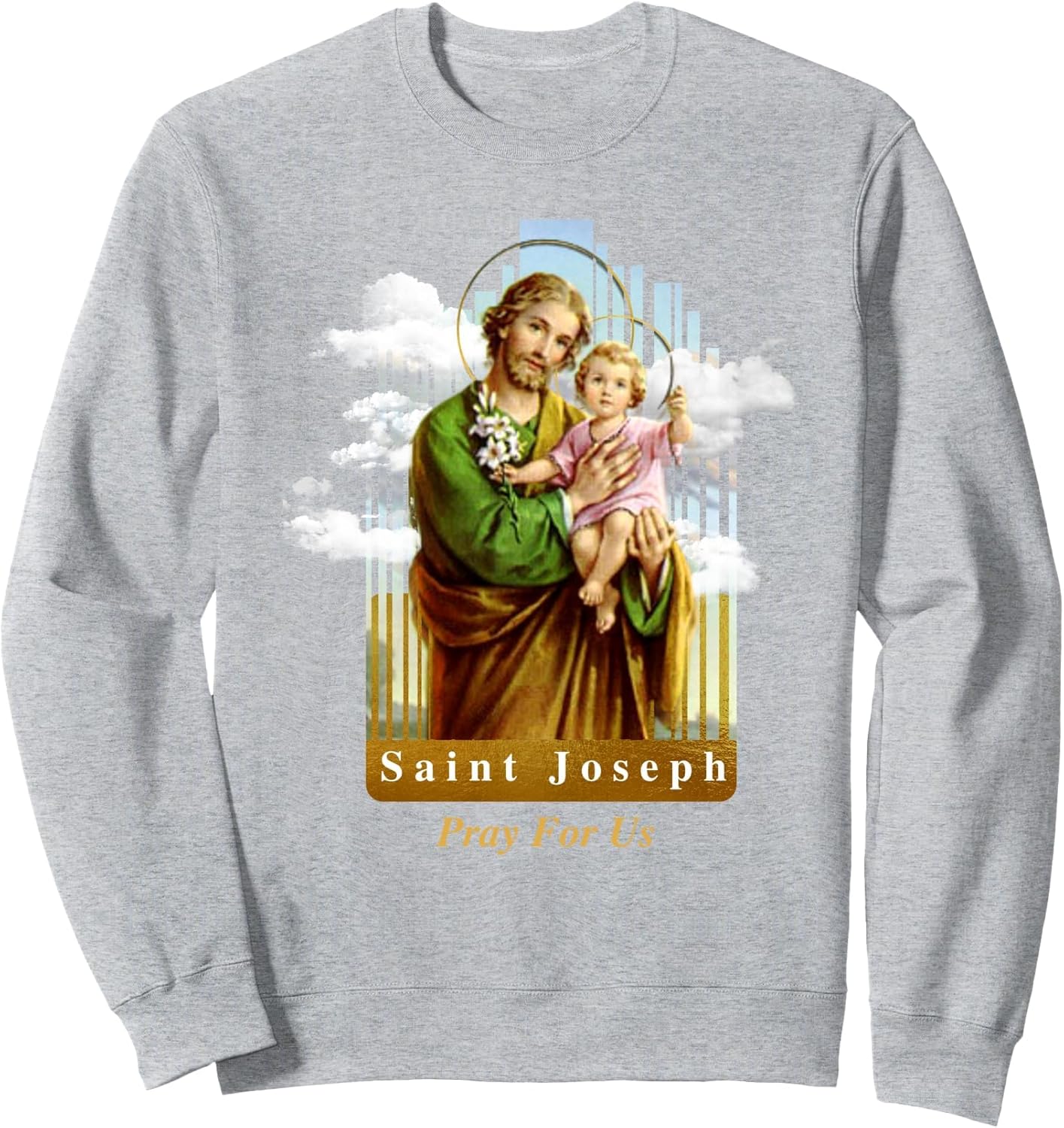 Saint Joseph Catholic Church St. Joseph With Infant Jesus Sweatshirt