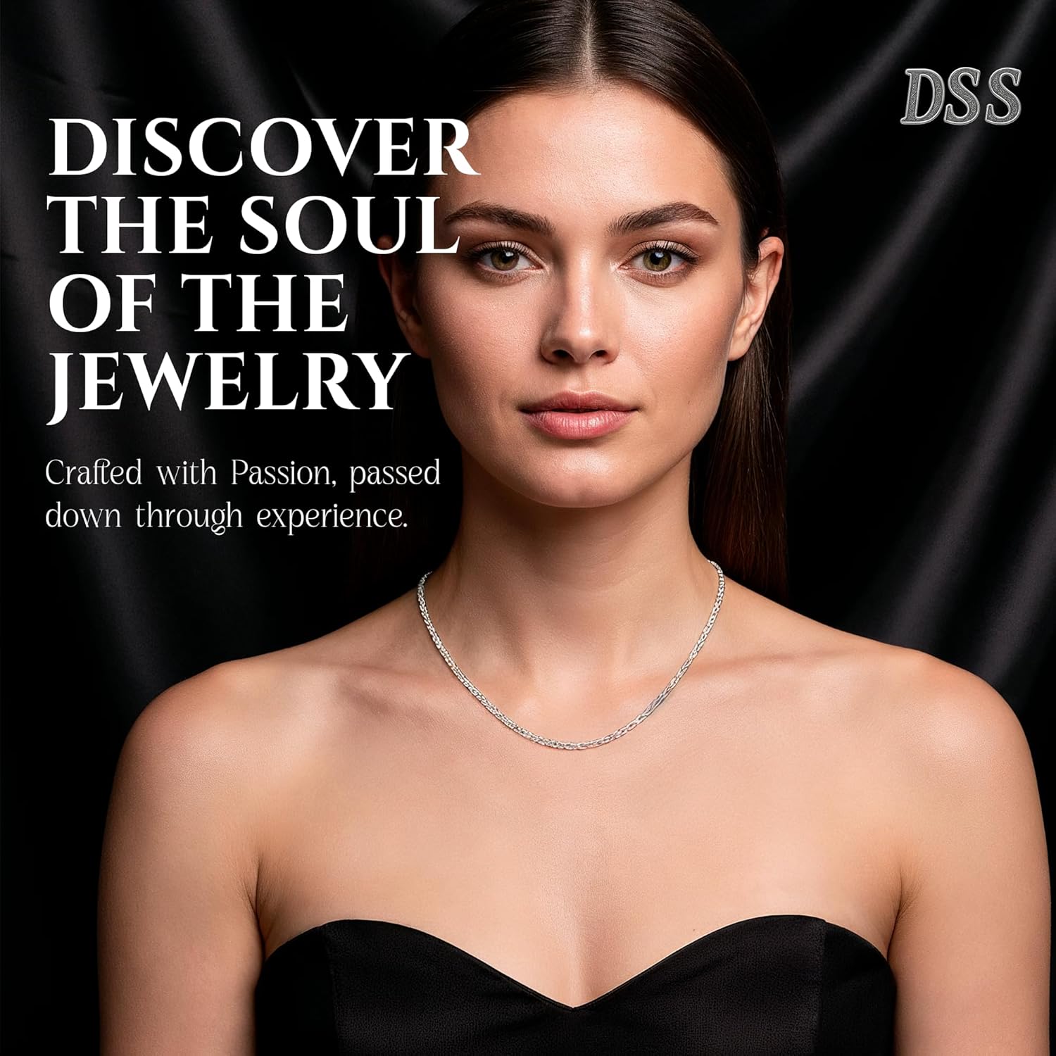 DSS 925 Sterling Silver Necklace for Women, Spiga Wheat Chain 2mm, Lobster Claw Clasps, Sterling Silver Chain, Italian Jewelry for Women, 16in - 30in - Image 5