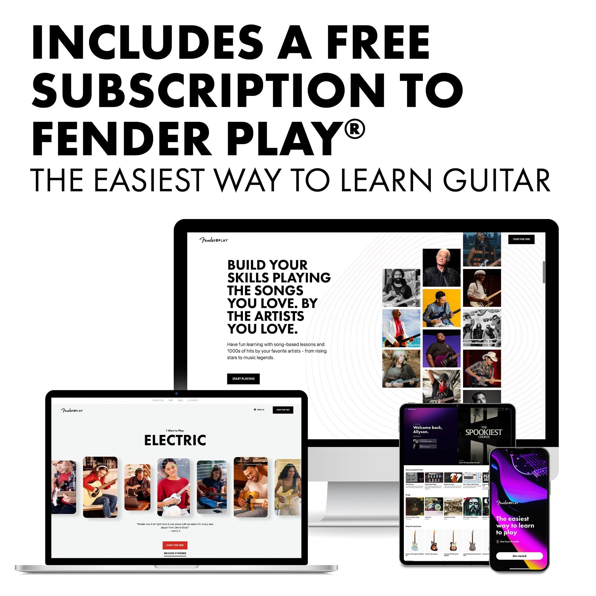Fender FSR Squier Sonic Stratocaster, podstrunnica laurowa, czarna Pickguard, Arctic White