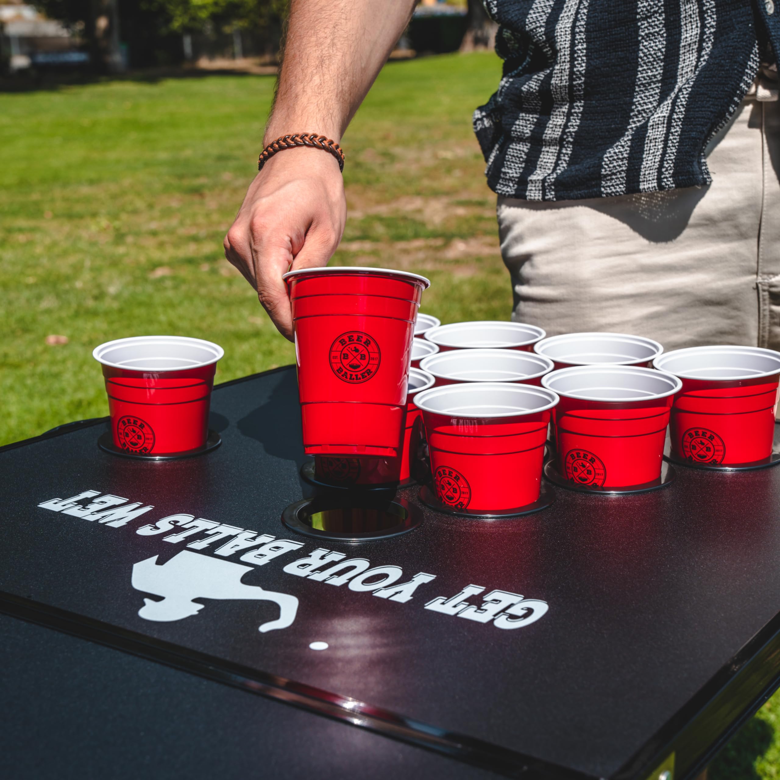 Allblack Beer Pong Table | Struttura Nera E Superficie