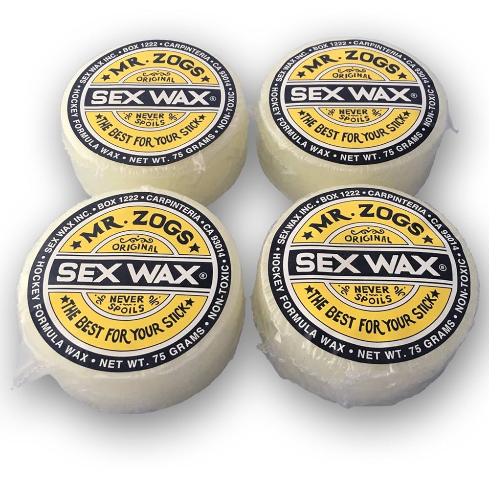 Amazon.com: Sex Wax Mr. Zog's Hockey Stick Wax (Coconut, 4