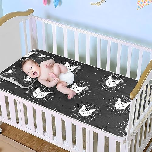 Miniatura 7 de Almohadilla de cama de bebé con funda de almohada de seda de hielo, transpirable, paquete de colchón de cuna y juego para dormir en verano, colchón