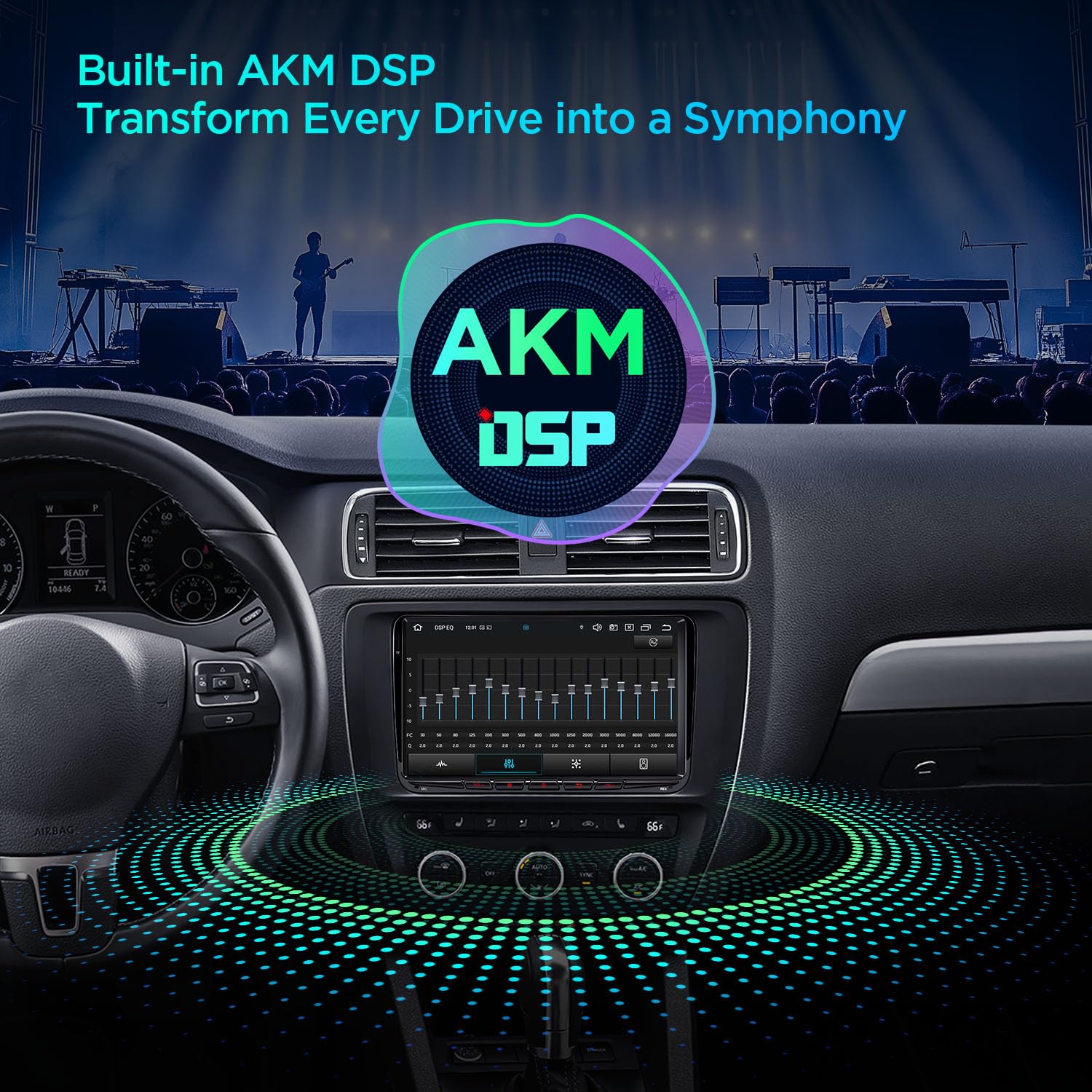 XTRONS Android 14 Autoradio für VW Skoda SEAT 9 Zoll IPS HD Bildschirm Octa Core 4+64GB Eingebautes 4G LTE DAB+ WLAN GPS Bluetooth 5.0 Car Play Android Auto AKM DSP Optional OBD DVR TPMS