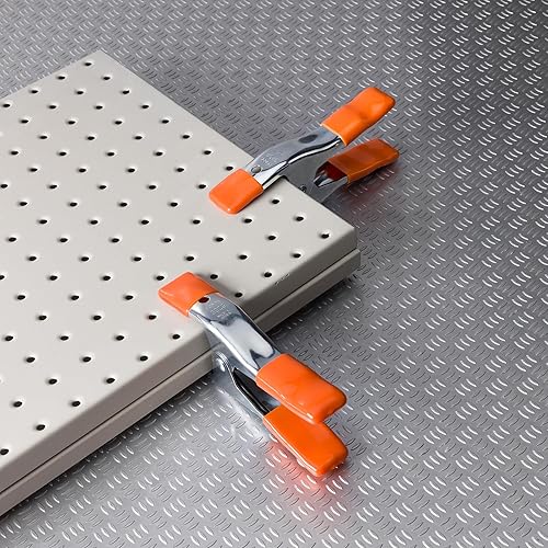 Miniatura 7 de PONY Juego de abrazaderas de resorte de metal resistente de 6 pulgadas, 4 pulgadas, 2 pulgadas, apertura de mandíbula de 1 pulgada, con asas y