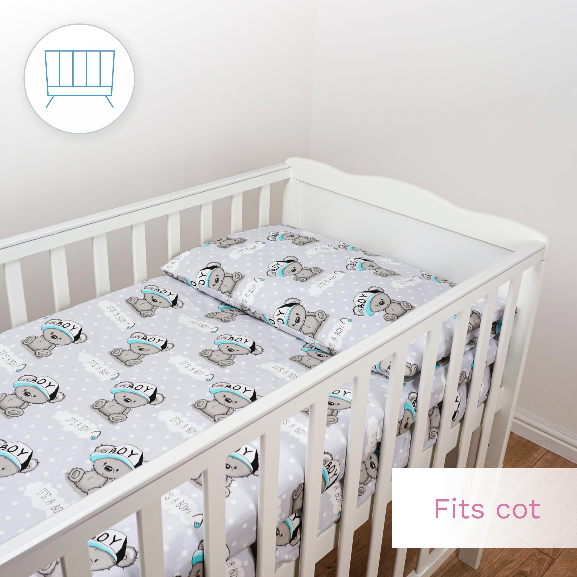 Funda Nordica Cuna 120x60 Sabana Cuna 60x120 Algodon Juego De