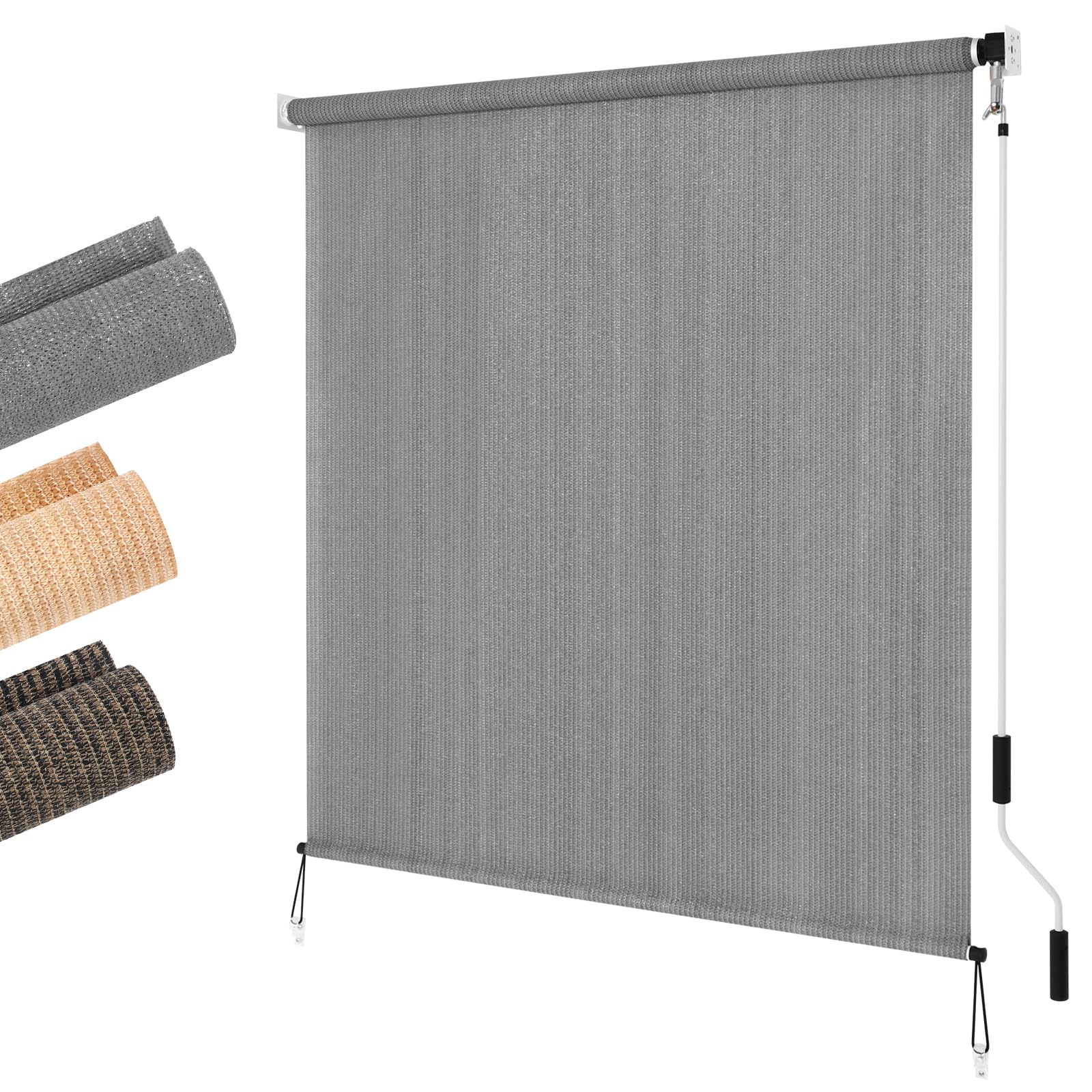 Amazon.com: LUCKUP Outdoor Sunshade Roller Shades 5'Wx8'H (60