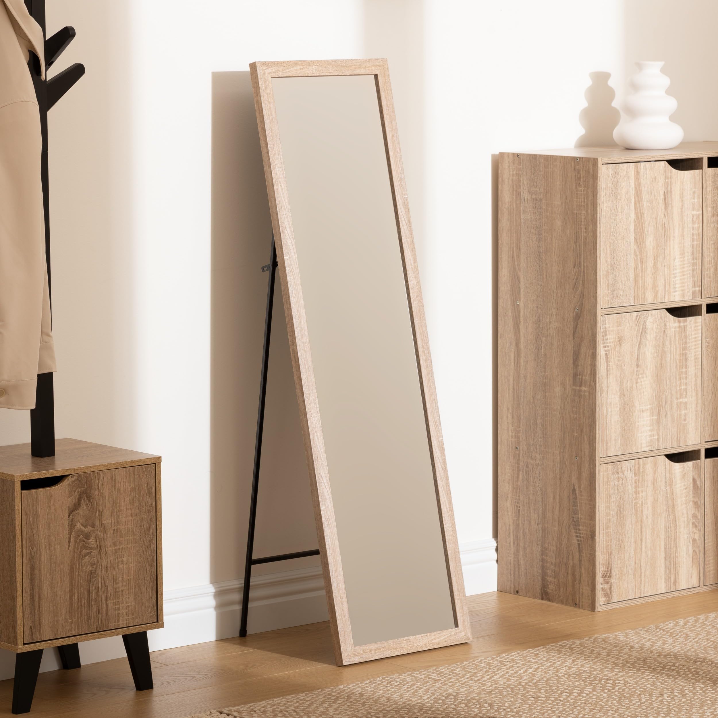 ATMOSPHERA CREATEUR D'INTERIEUR Espejo pivotante con Base Duo, Verde ficus