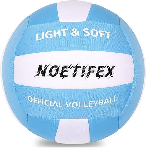 Soft Volleyball-Super Soft Fabric Light Volleyball for Indoor Practice Safe and Quiet Kids Youth Beginners House Yard Training Practice