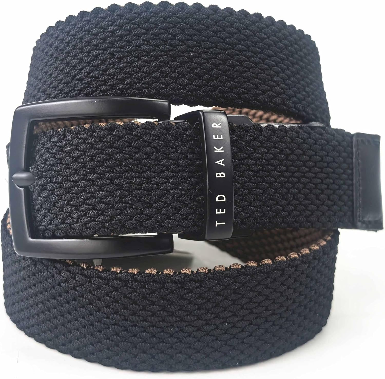 Ted Baker Men's Reversible Web Belt, Fabric, Adjustable, Signature Branding