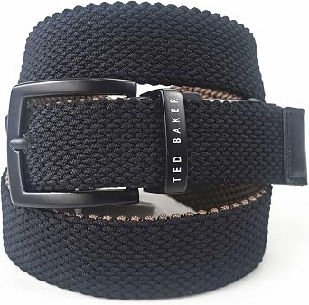 Ted Baker Mens Reversible Web Belt, Fabric, Adjustable, Signature Branding