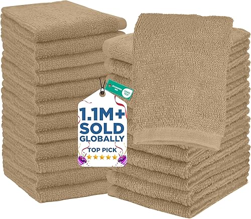 Vista 140 de DAN RIVER Juego de 4 toallas de baño, 27 x 54 pulgadas, 100% algodón, más grandes y ligeras, de secado rápido, súper suaves y absorbentes, toallas