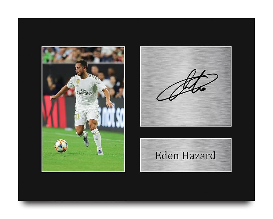 Amazon.com: HWC Trading Eden Hazard Gifts Signed Printed