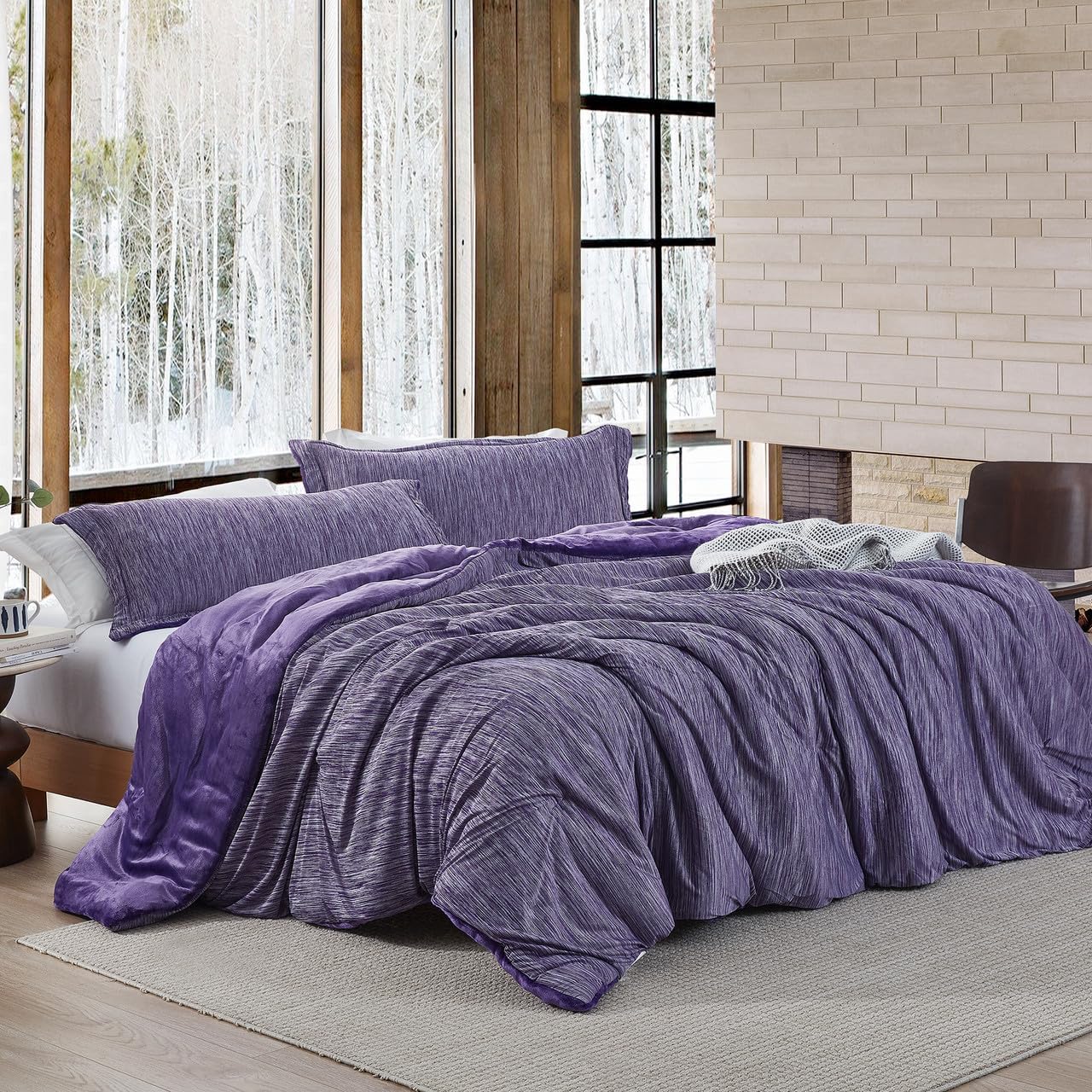 Coma Inducer Some Like it Hot - Some Like it Cold Oversized Queen Comforter Set - Violet Prism