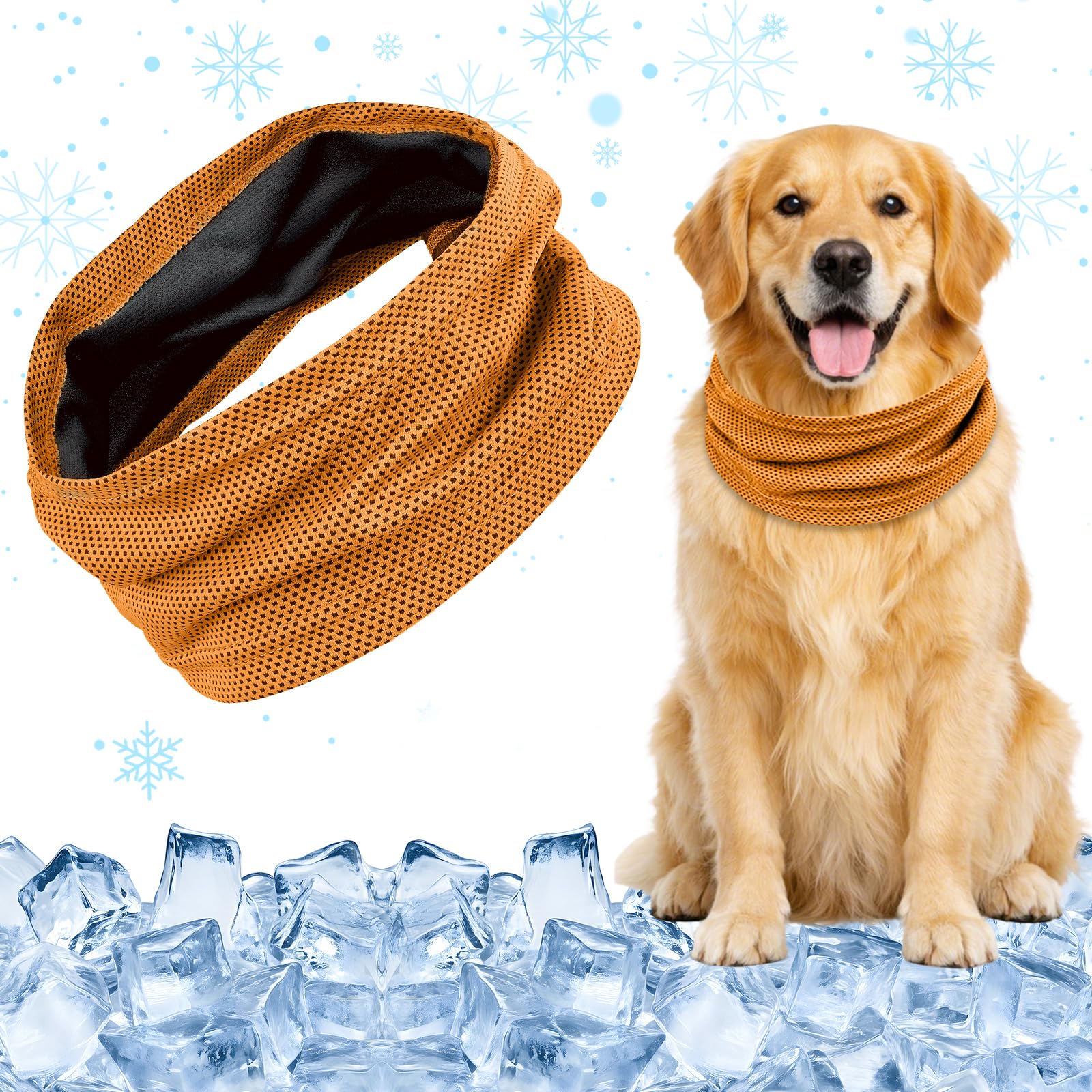 Cooling Collar for Dogs, Cooling Dog Bandana, Cooling Dog Collar, Cooling, Breathable Bandana, Dog Neckerchiefs, Cooling Towel Dog Neckerchief, Cooling for Cooling Dog in Summer