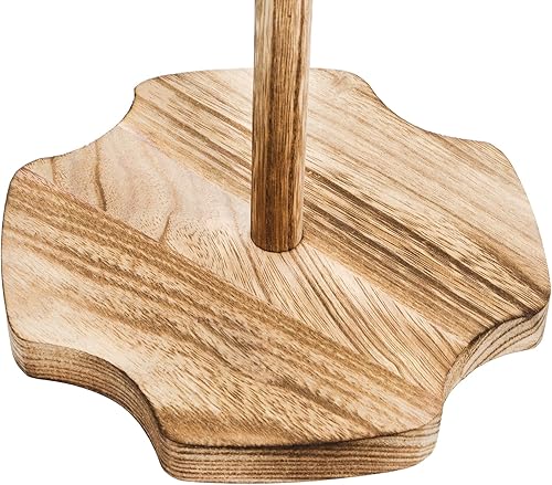 Miniatura 9 de Soporte de madera para donas, 8 piezas, soporte para mesa de postre, torre de exhibición de palitos de dona rústicos desmontables para bodas,