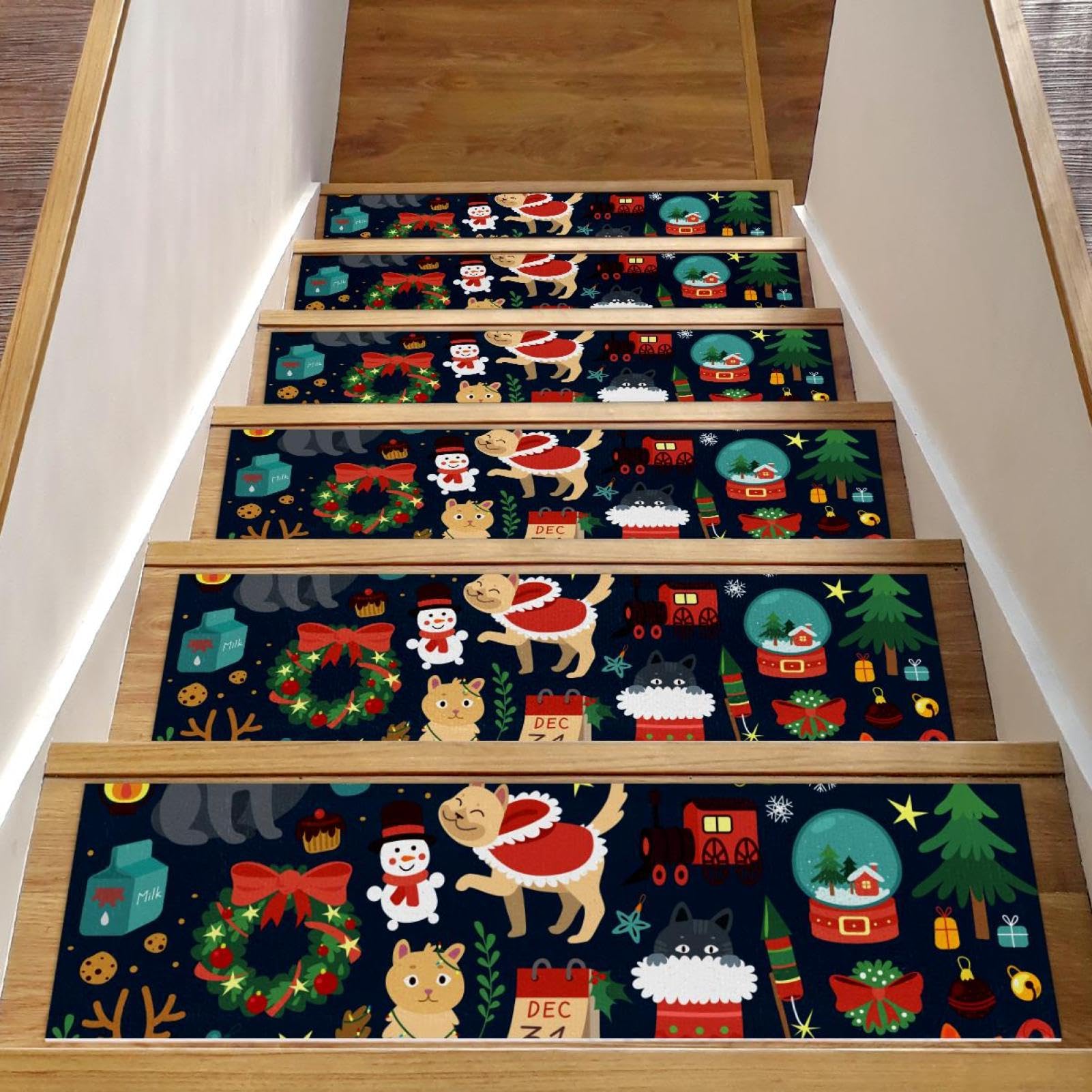 Tapis d'escalier antidérapant : stop aux glissades d'animaux et chutes d'enfants sur marches en bois