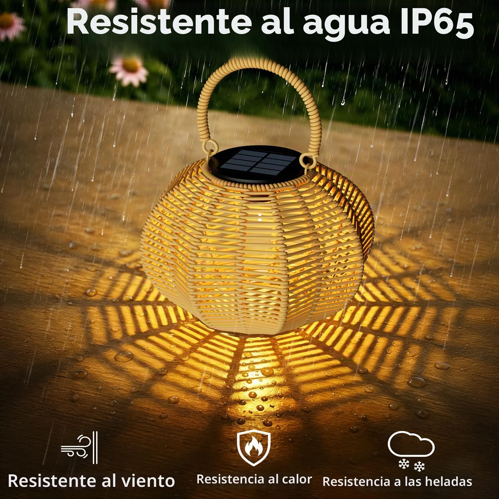 Farolas Solares Decorativa Farolillos Solares Exterior para Jardín con Forma de Calabaza, Lamparas Solares Exterior Jardin con Sensor, IP65, Ideal para Terrazas, Patios y Césped (2 Piezas)