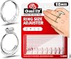 Omilly Ring Sizer Adjuster for Loose Rings, 16 Sizes Ring Spacers & Spiral Guards, 2 Styles Invisible Ring Size Reducer, Solve Ring Looseness for Women & Men Transparent, Easy to Use