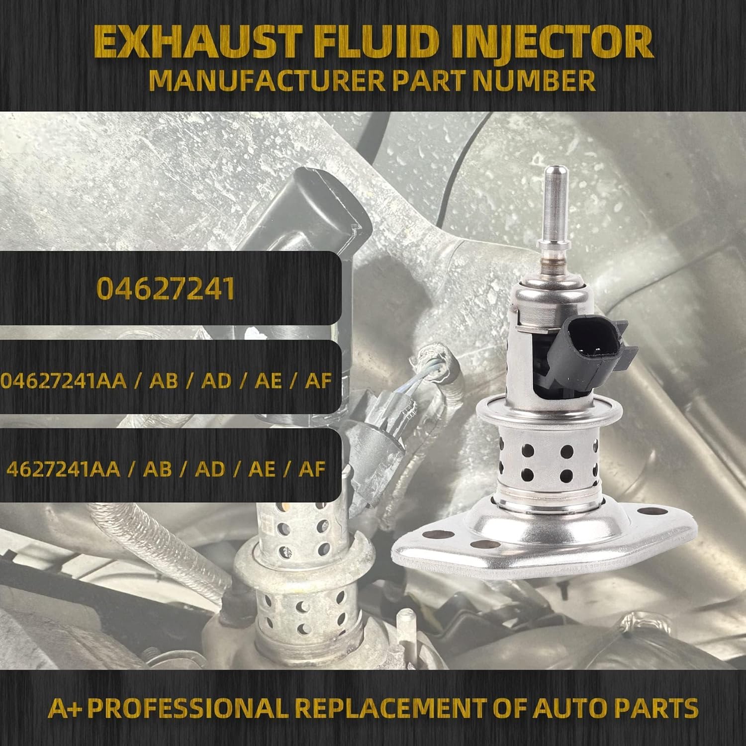 Dasbecan Diesel Exhaust Fluid Injector DEF Injector Compatible With Dodge Ram 2500 3500 4500 5500 6.7L 2013-2022 Ford F250 F350 F450 F550 Super Duty 6.7L Diesel #04627241AF 04627241AD
