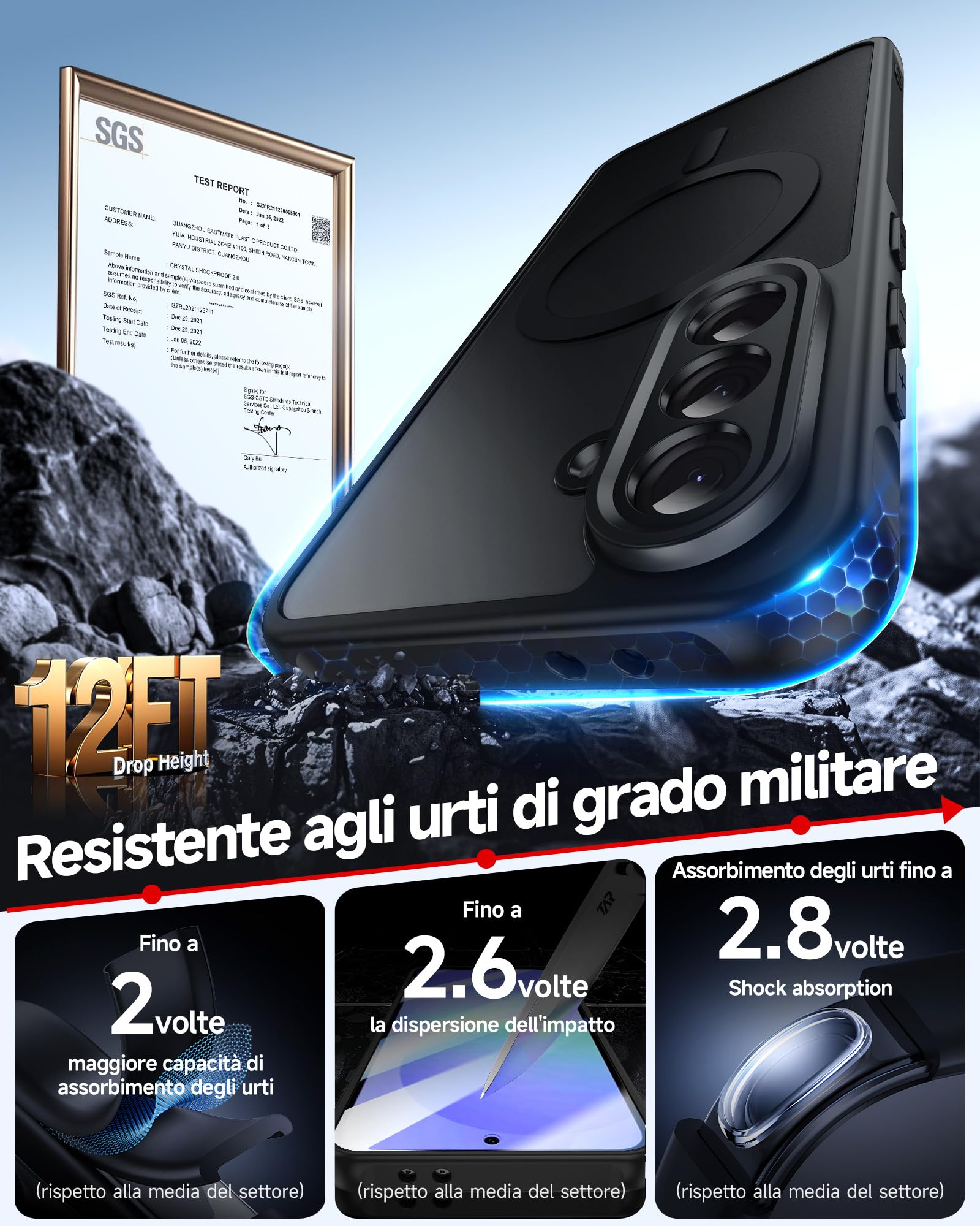 LeYi Cover Magnetica per Samsung Galaxy A36 5G con 2 Pezzi Vetro Temperato, Custodia per A 36 Traslucida Opaca Anti-Impronte Resistente ai Graffi Paraurti in TPU Antiurto Protettiva Case, Nero