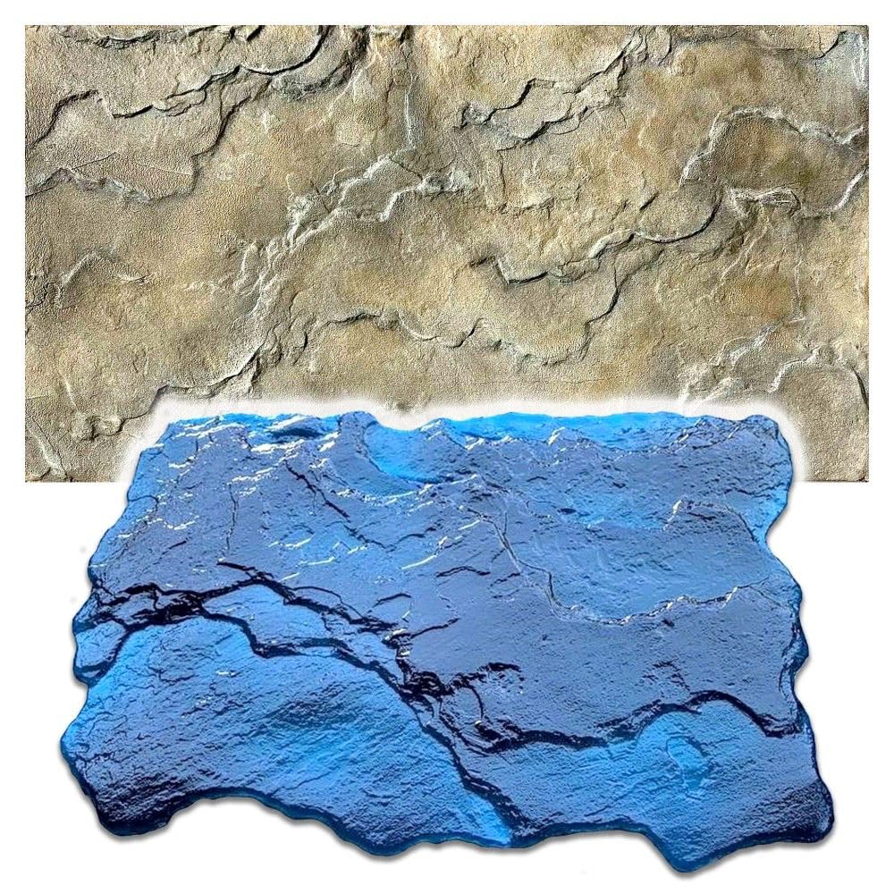 Tappetino in poliuretano BREEL | 550 х 350 х 10 mm | timbro flessibile e durevole per la stampa di trame decorative su cemento, cemento e gesso