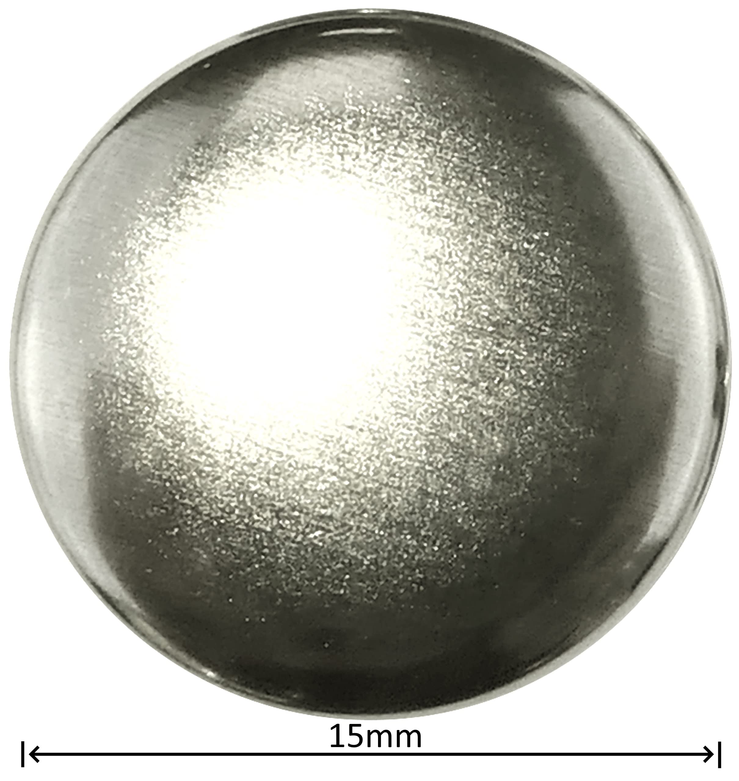 Lot De 10 Boutons Pression AERZETIX ⌀15mm Nickel - Pour Jeans, Maroquinerie, Vêtements - 4 Pièces