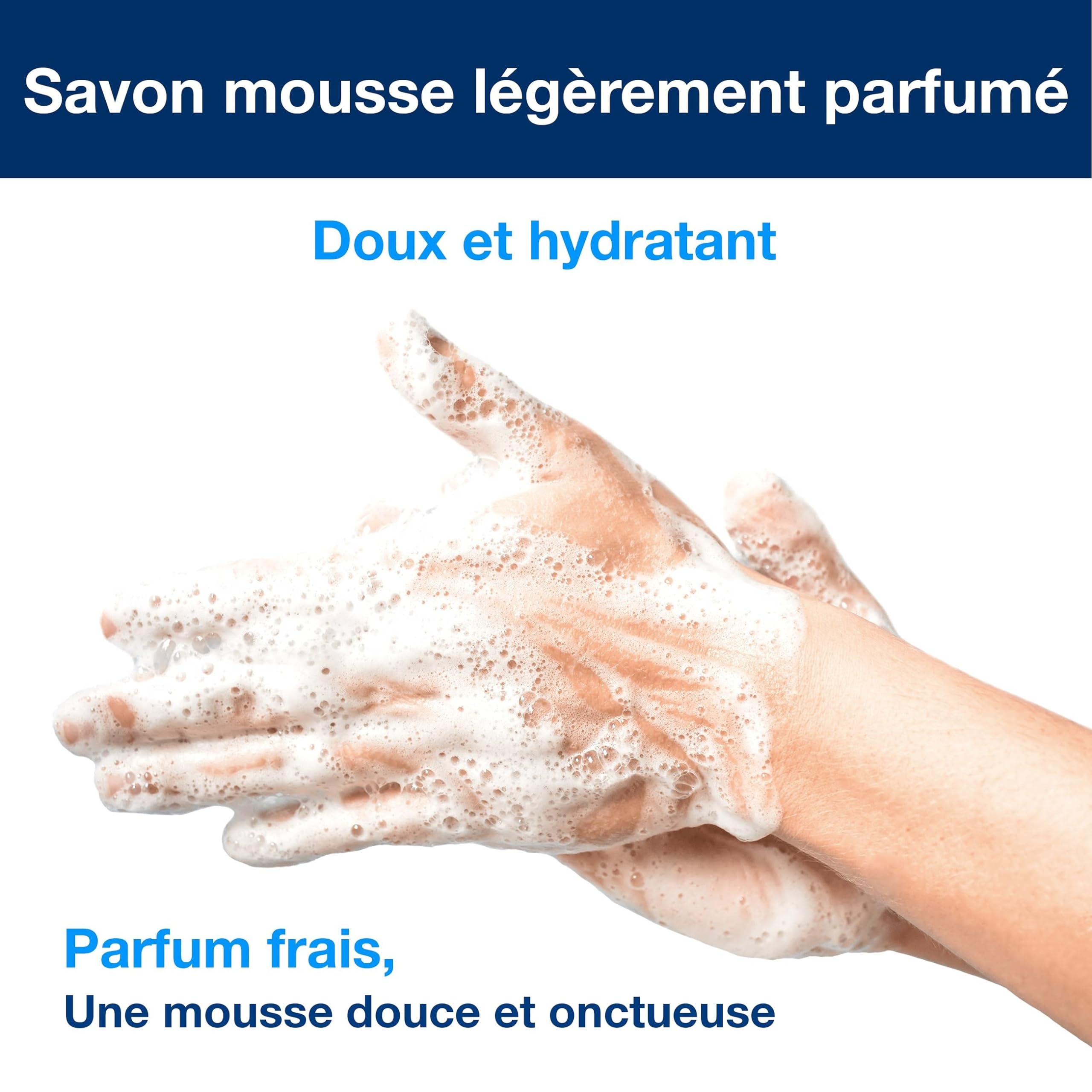 Tork Savon mousse Mains - Senteur douce S4, réduit la consommation, 6 x 1000 ml, 520501