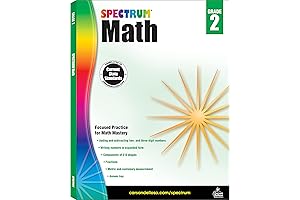 Spectrum Grade 2 Math Workbook: A Comprehensive Guide to Fractions, Number Operations,...