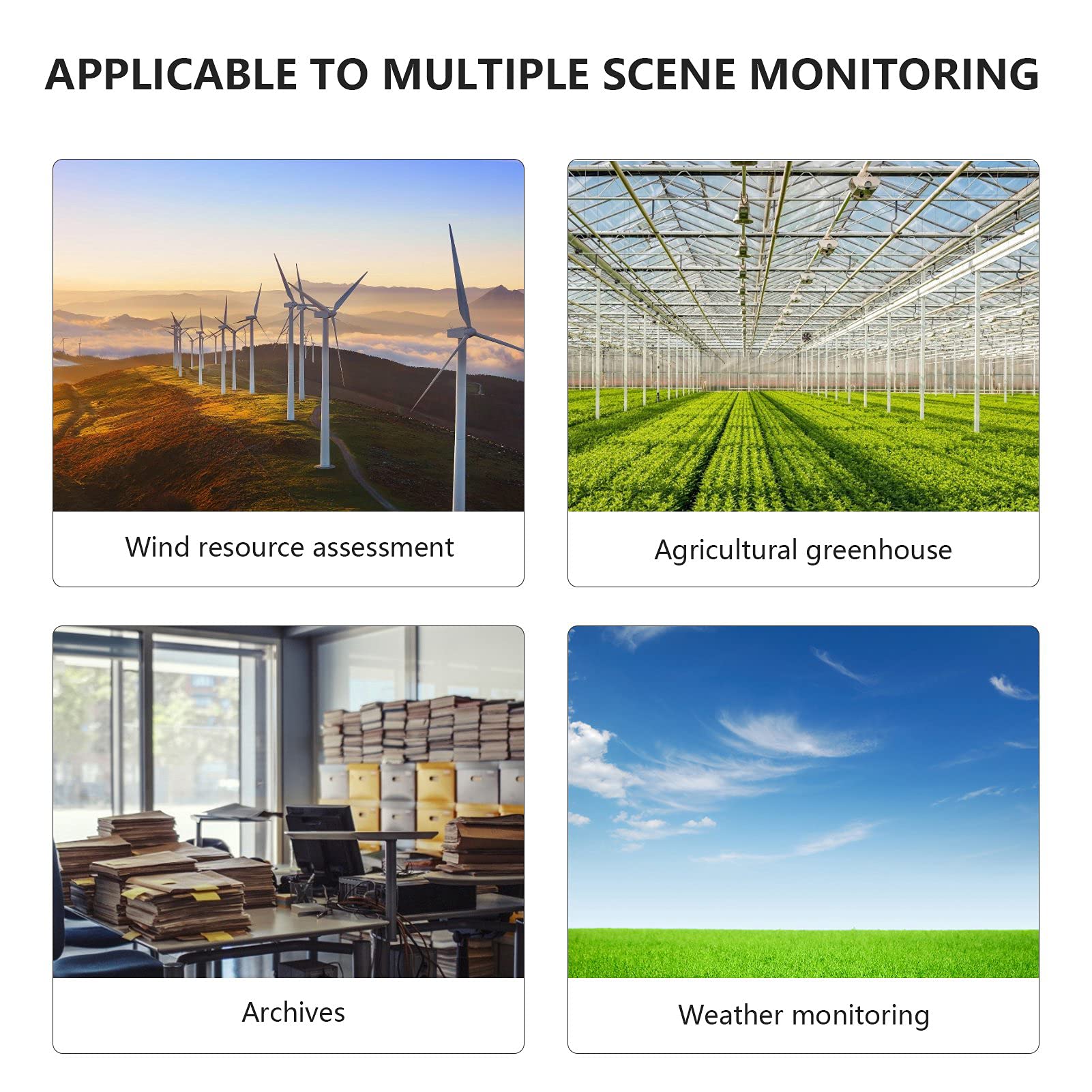 Monitoreo de presión atmosférica Transmisor de Sensor de presión atmosférica de 10‑30 V CC para estación meteorológica pequeña Agricultura