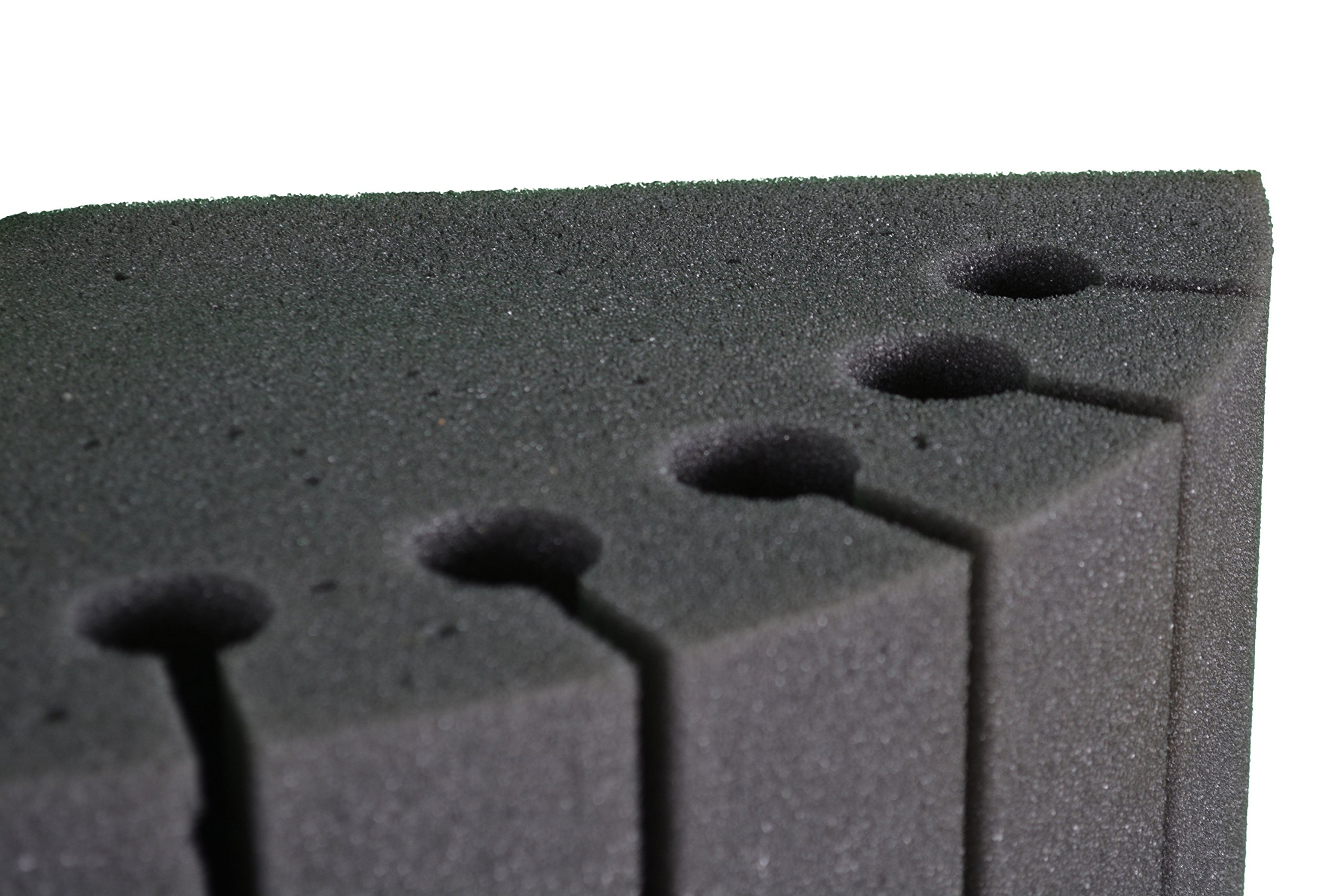 Keyhelm - Bass Traps Pannello Fonoassorbente Cilindrico in Poliuretano 100% | Pannello per Correzione Acustica di Frequenze, Densità 25 kg/m³, 25x25x100 cm, Confezione da 2 Unità | Made in Italy