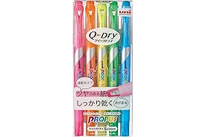 Uni Propus Window Quick Dry Highlighter Pen Set of 5 (PUS-138T 5C)