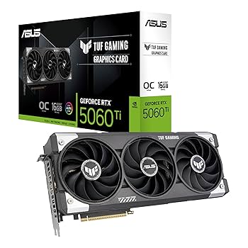 d*p様 ASUS GeForce RTX 5060 Ti 16GB OC Amazon.com: ASUS TUF Gaming RTX5060 Ti OC, PCIe5, 16GB DDR7