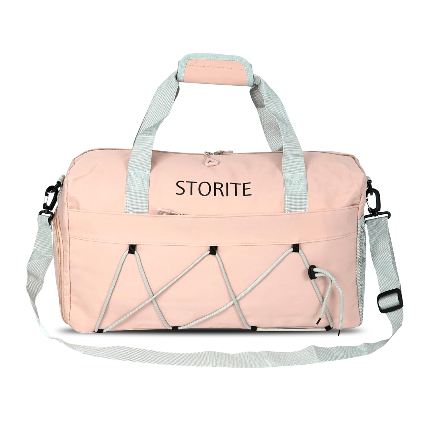 Storite Nylon 48.5 Cm Imported Multi Purpose Travel Duffle Bag,Sports Shoulder Bag for Women with Wet Pocket, Shoe Compartment Weekender Overnight Travel Luggage Bag (Pink – 48.5 x 17.5 x 27 Cm) Storite Nylon 48.5 Cm Imported Multi Purpose Travel Duffle Bag,Sports Shoulder Bag for Women with Wet Pocket, Shoe Compartment Weekender Overnight Travel Luggage Bag (Pink – 48.5 x 17.5 x 27 Cm)