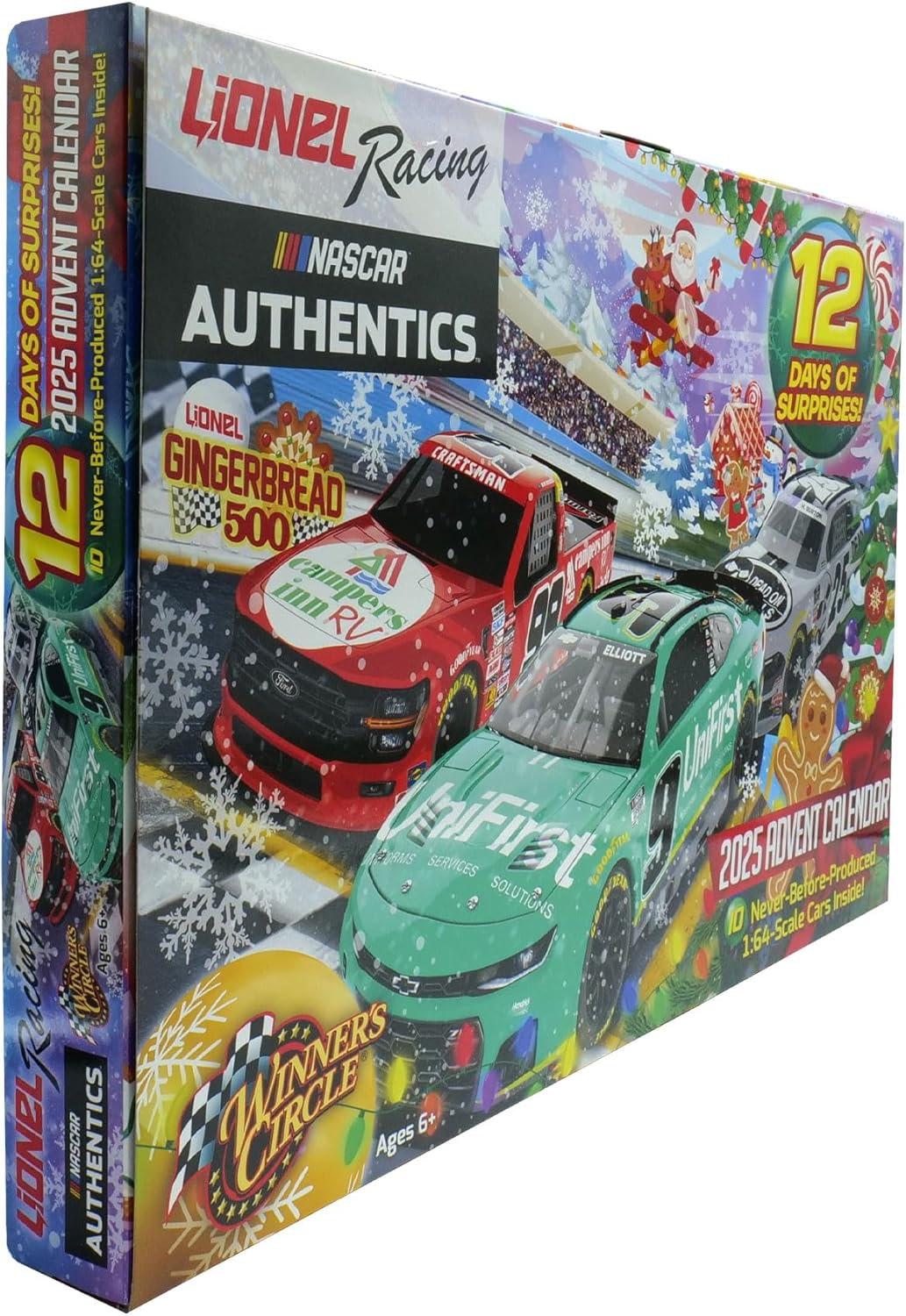 Lionel Racing 2025 Advent Calendar - Twelve Days of 1:64 Scale Diecast Cars