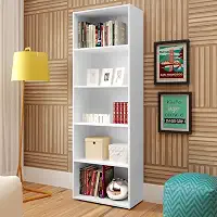 Estante Livreiro com 5 nichos MULTY cor Branco - Artely