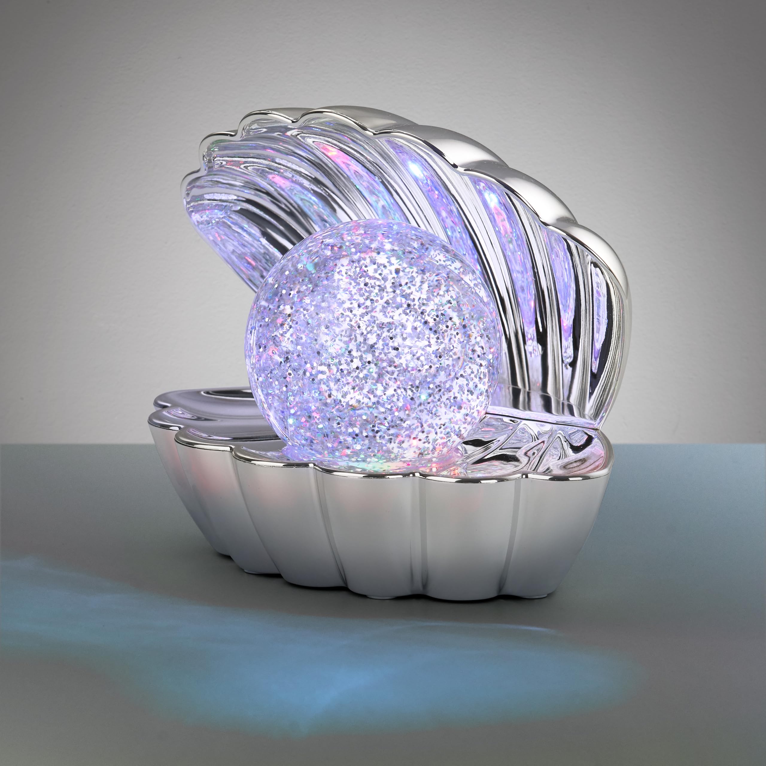 Reality Leuchten Tischleuchte Shelly R57731106, Kunststoff Chrom, 0.8 Watt LED, Farbwechsel