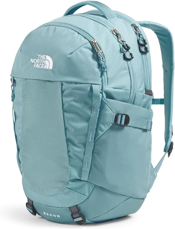 The North Face Women's Recon Everyday Laptop Backpack - Commuter Travel Bag, 18 Laptop Sleeve, Water-Repellent, Blue Eclipse Light Heather/Blue Eclipse, One Size