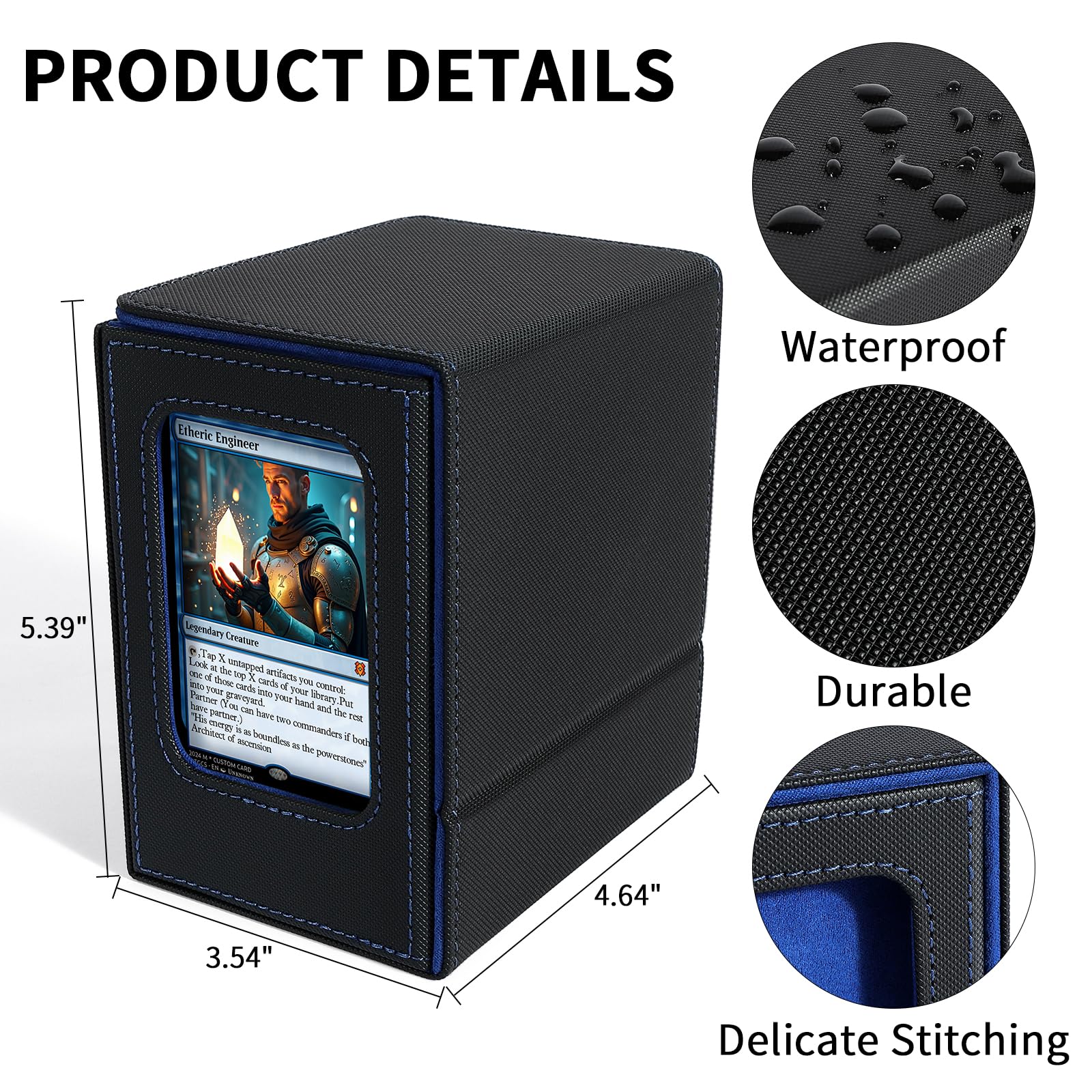 Magic: The Gathering Commander ボックス VOXOR MTG Commander Deck Box, Card Deck Box with Commander Display