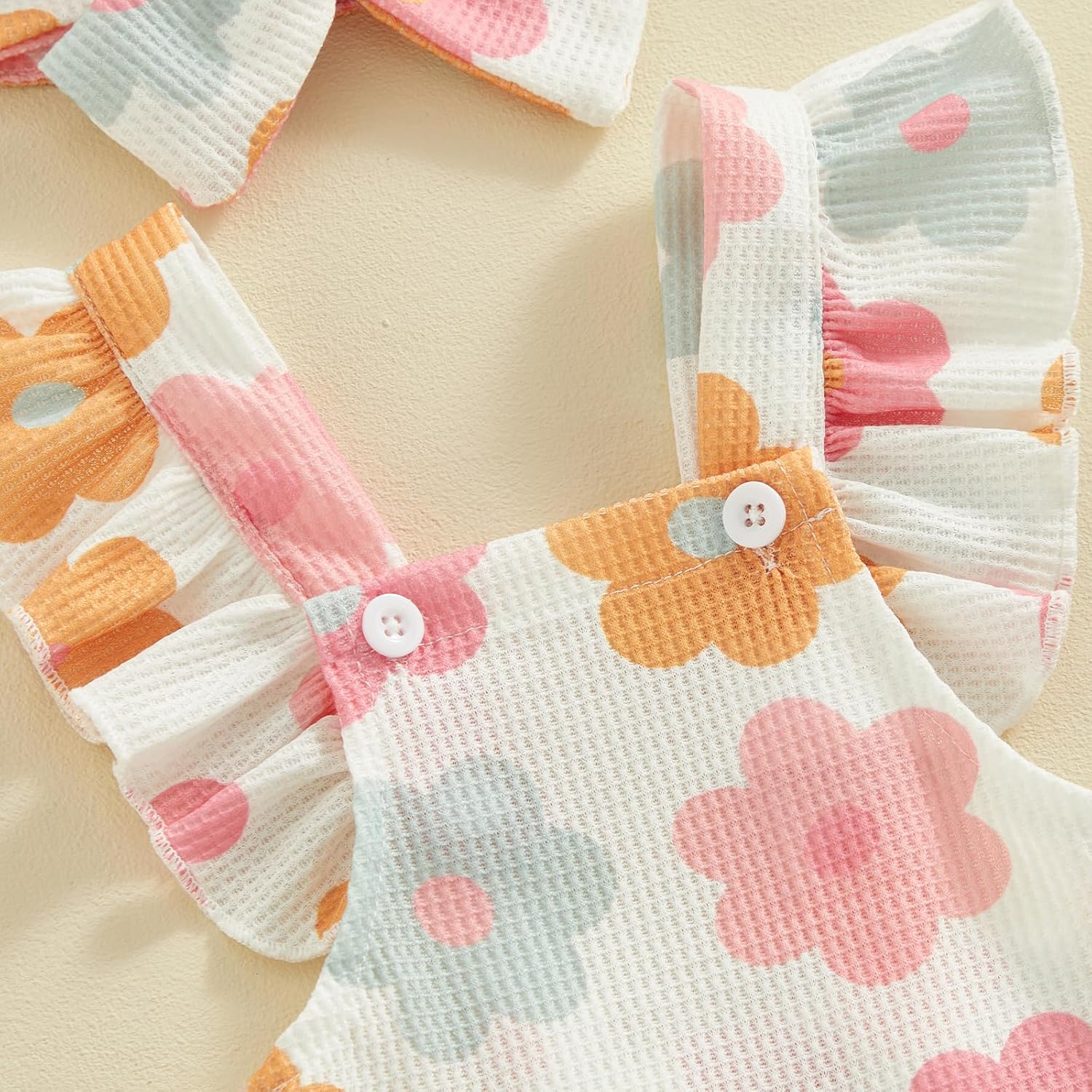 Mubineo Baby Girl Summer Clothes Ruffle Overall Romper Outfits Cute Sleeveless Overalls Rompers Newborn Outfit - Image 5