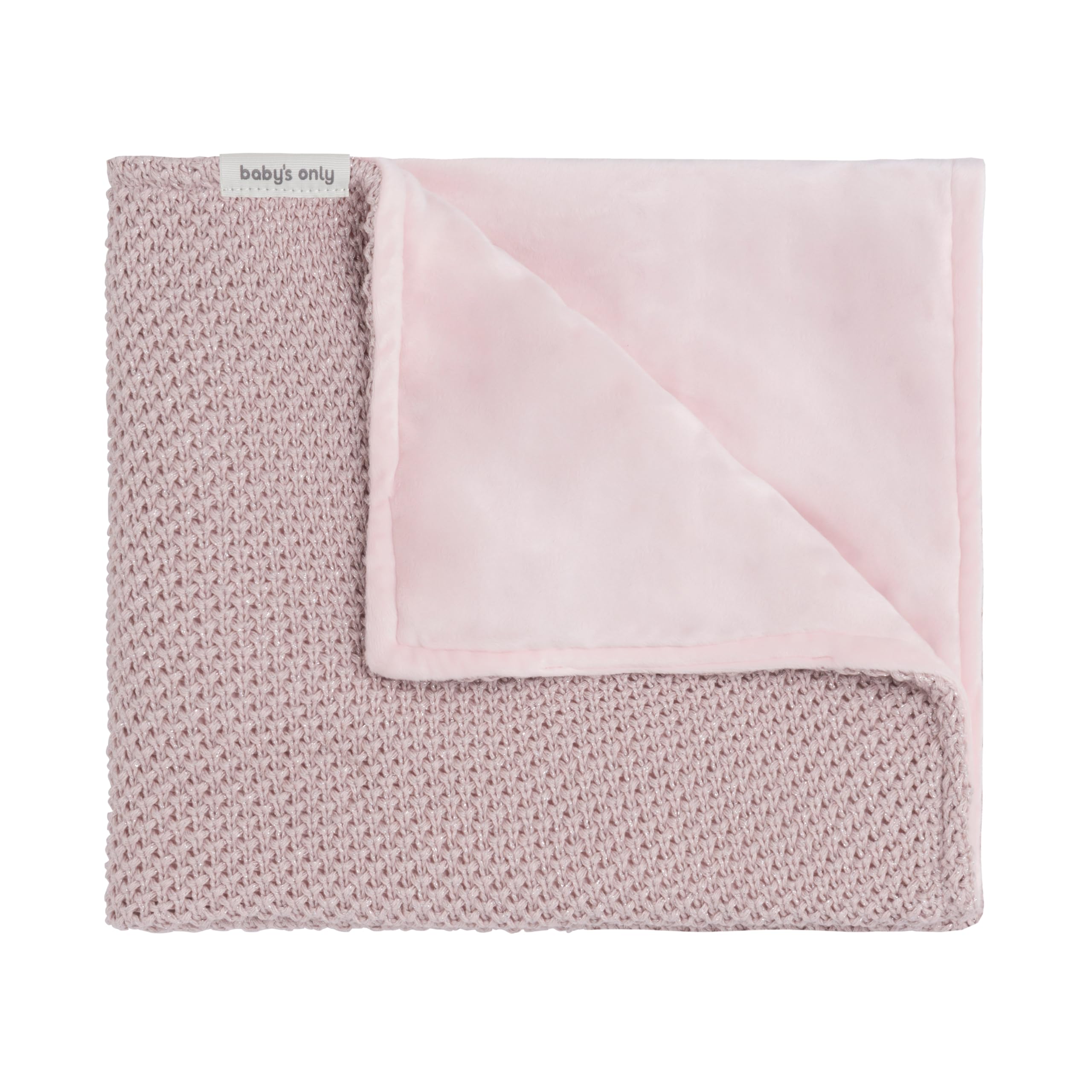 Baby's Only - Coperta per culla soft Sparkle-Flavor - Silver-Pink Melee - 70x95 cm